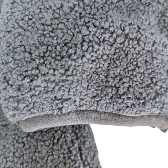 Fourlaps Polar Quilted Reversible Unisex Navy Blue Sherpa Jacket - Size S - NWT - Picture 15 of 16